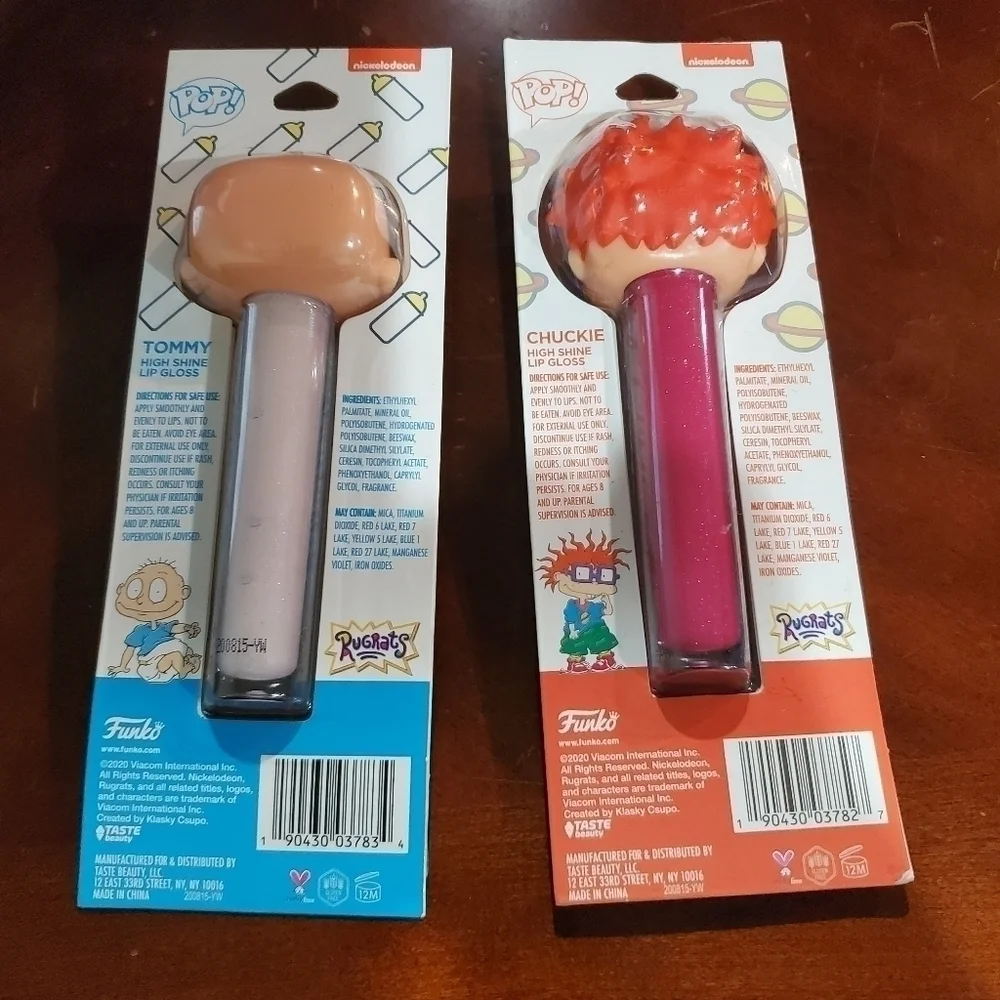 NWT Funko Rugrats Tommy & Chuckie Lip Gloss Bundle